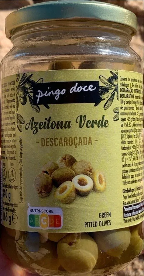 Azeitona verde descaroçada
