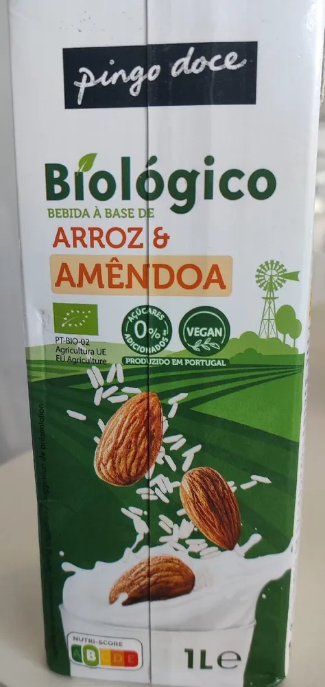 Bebida à Base de Arroz e Amêndoa