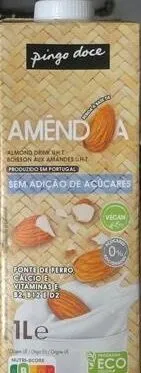 Bebida à Base de Amêndoa Sem Adição de Açúcares