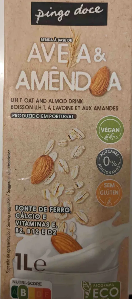 Bebida à Base de Aveia & Amêndoa