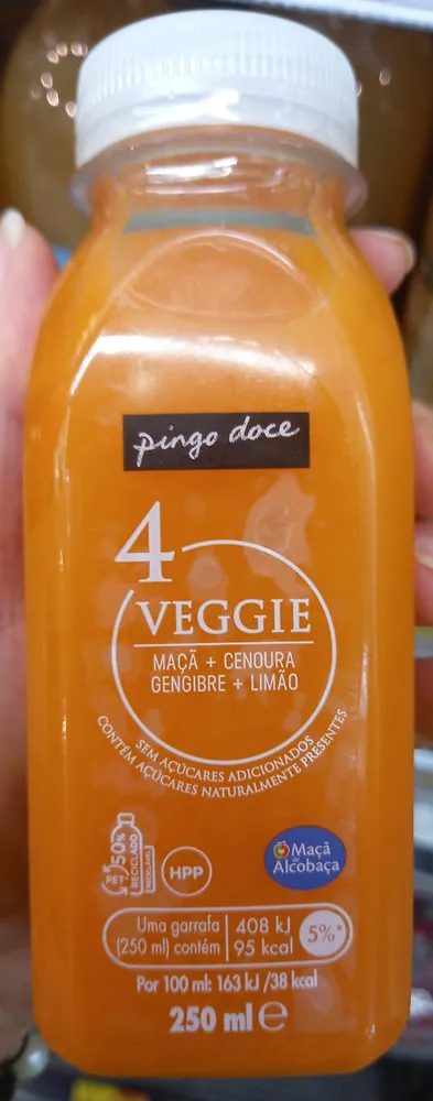 Sumo 4 Veggie Maçã + Cenoura + Gengibre + Limão