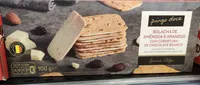 Bolacha de Amêndoa e Arandos com Cobertura de Chocolate Branco