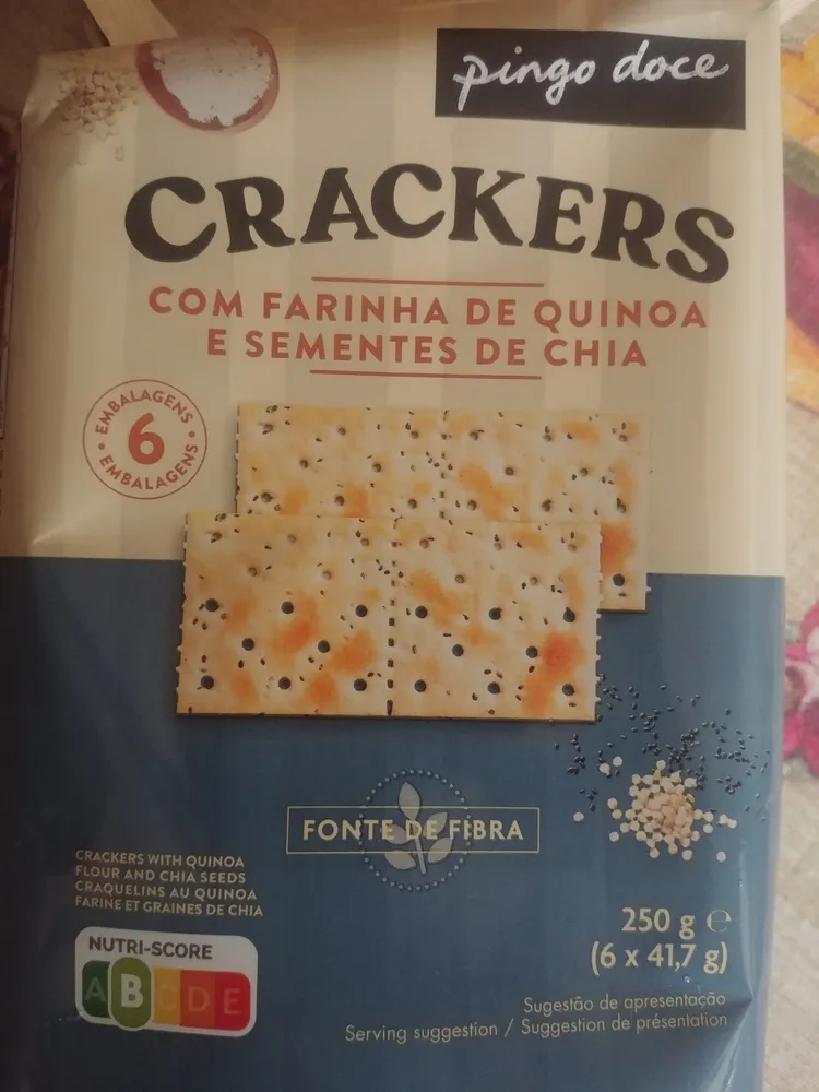 Crackers com Farinha de Quinoa e Sementes de Chia