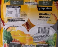 Gelatina Ananás com sumo de fruta