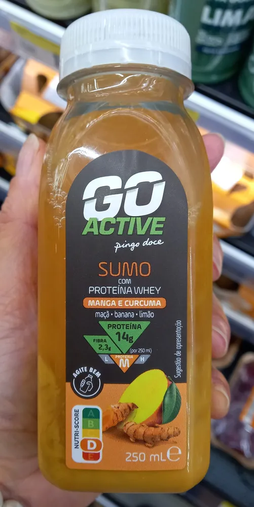Sumo com Proteína Whey Manga e Curcuma