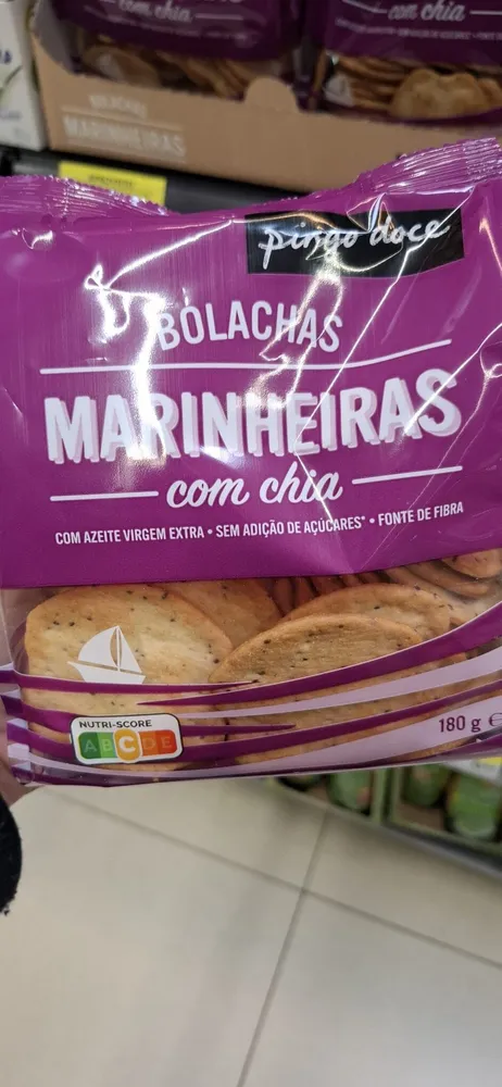 Bolachas Marinheiras com chia