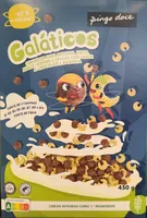 Galáticos Cereais de Aveia Integral, Trigo, Arroz, Centeio e Cevada com Sabor a Chocolate e Baunilha
