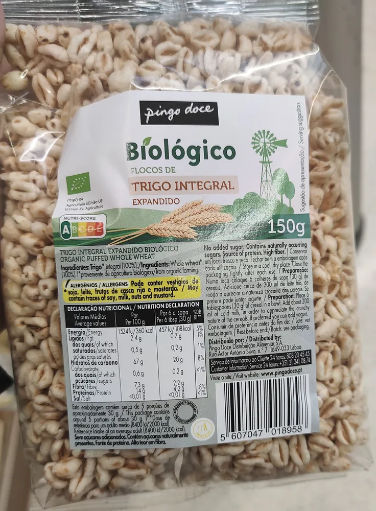 Flocos de Trigo Integral Expandido