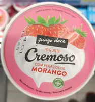 Iogurte Cremoso com Pedaços de Morango