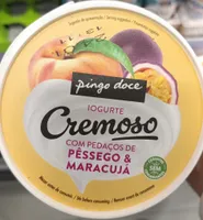 Iogurte Cremoso com Pedaços de Pêssego & Maracujá