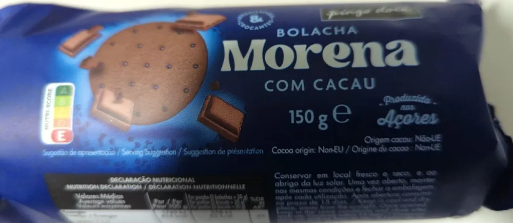 Bolacha Morena com Cacau