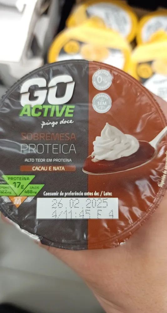 sobremesa go active cacau nata