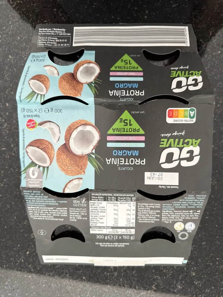 go active proteína magro coco