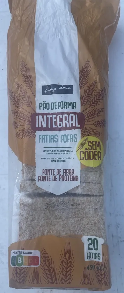 Pão de Forma Integral