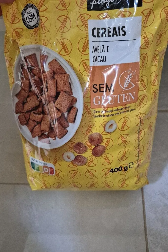 Cereais avelã e cacau sem glúten