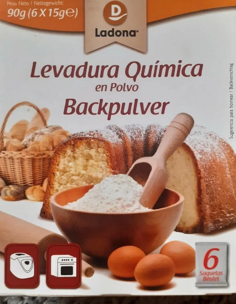 Levadura química en polvo