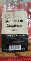 Bolachas de gengibre e noz