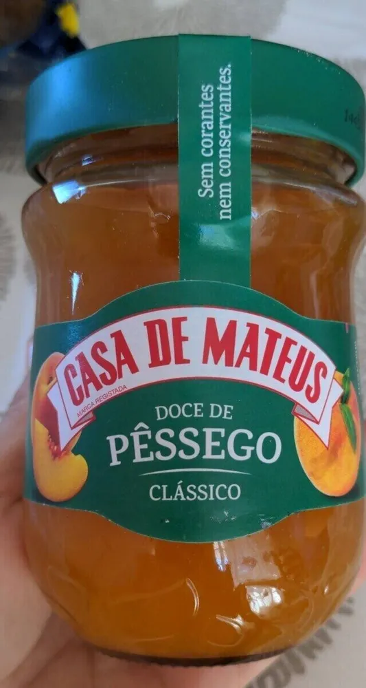 doce de pessego classico
