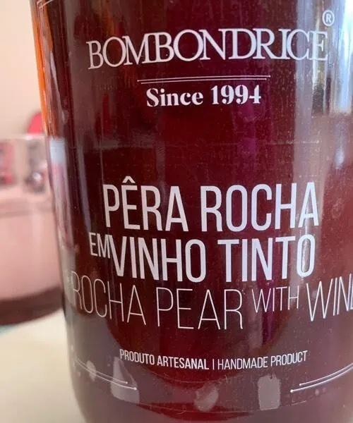Rocha pear with wine
