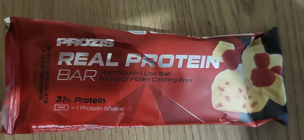 Real Protein Bar White Chocolate And Raspberries