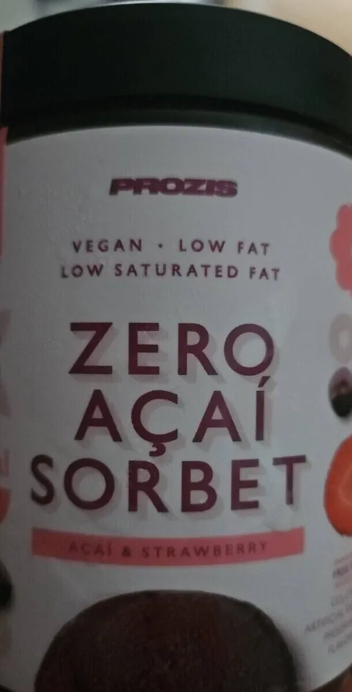 zero açai sorbet