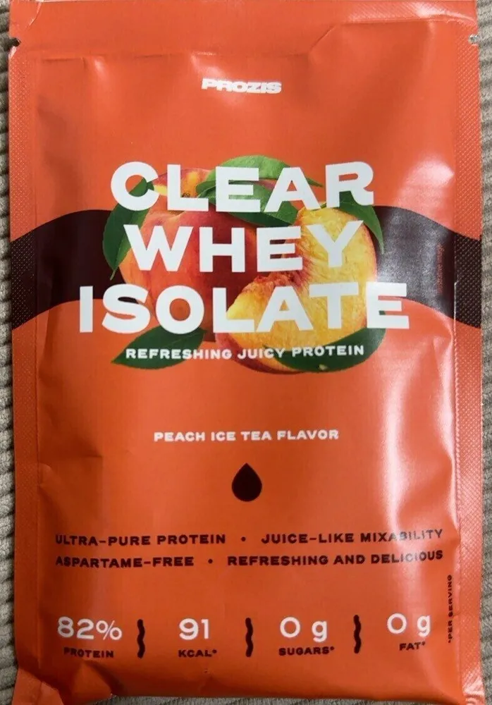 Clear Qhey Isolate Peach Ice Tea Flavour
