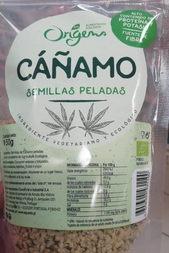 Semillas peladas de cáñamo