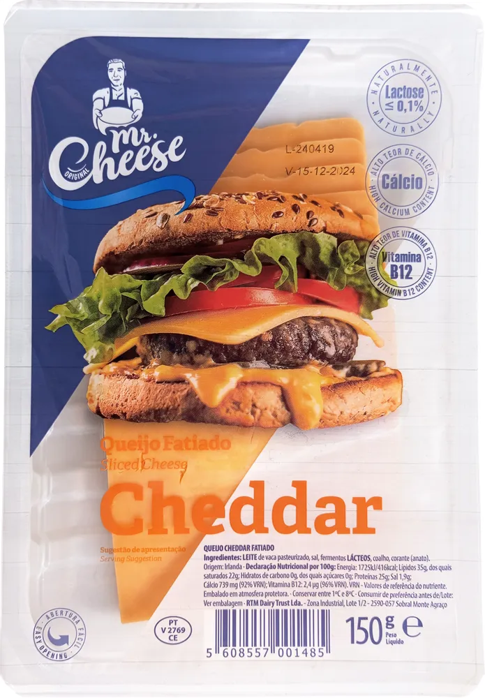 Queijo Fatiado Cheddar