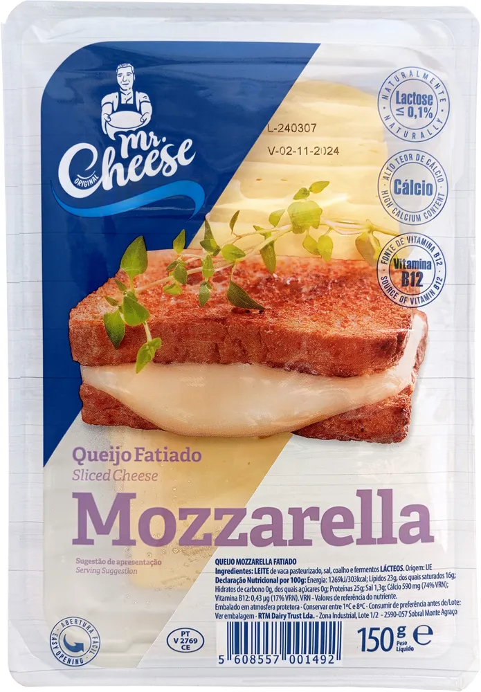 Queijo Fatiado Mozzarella