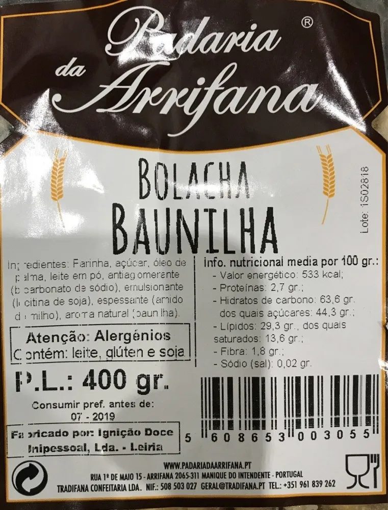 Bolacha baunilha