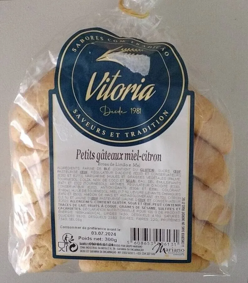 Petits gâteaux miel-citron