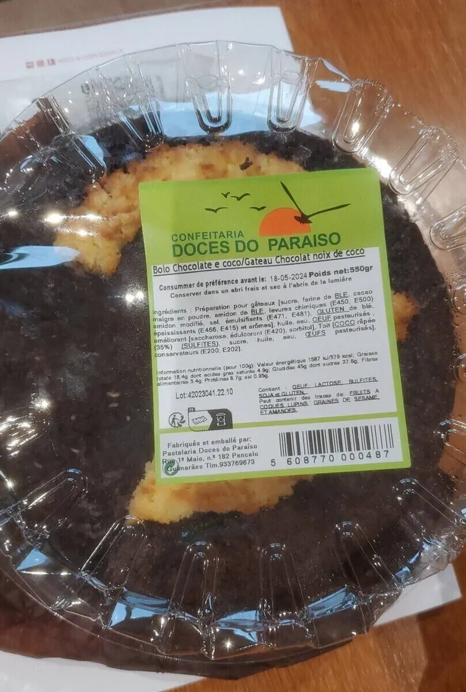 Gâteau chocolat coco