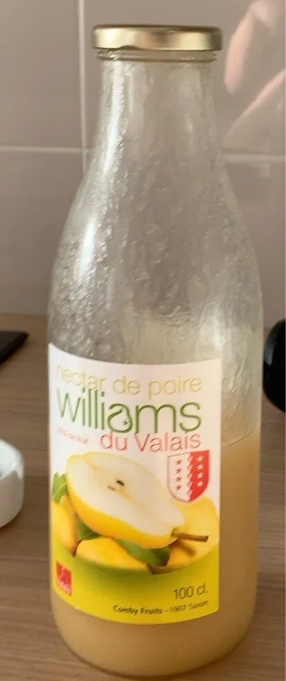 nectar de poire Williams du Valais