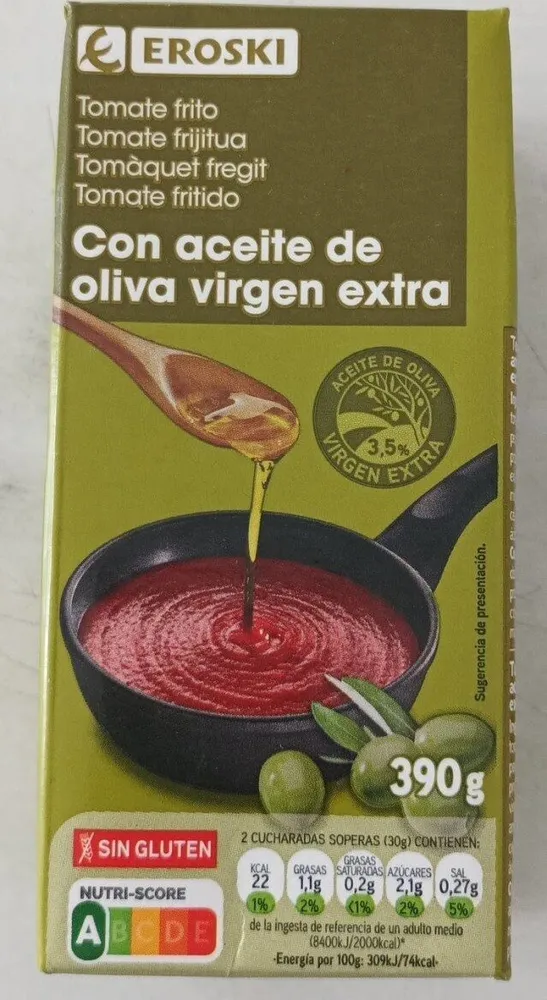 Tomate frito con aceite de oliva virgen extra