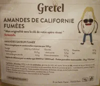 Amandes de Californie Fumées
