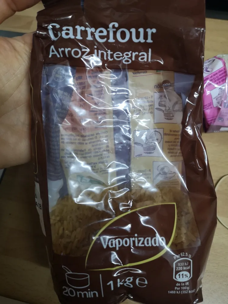 Arroz integral Vaporizado