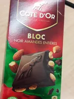 Bloc noir amandes entières
