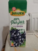 100% pur jus de raisin