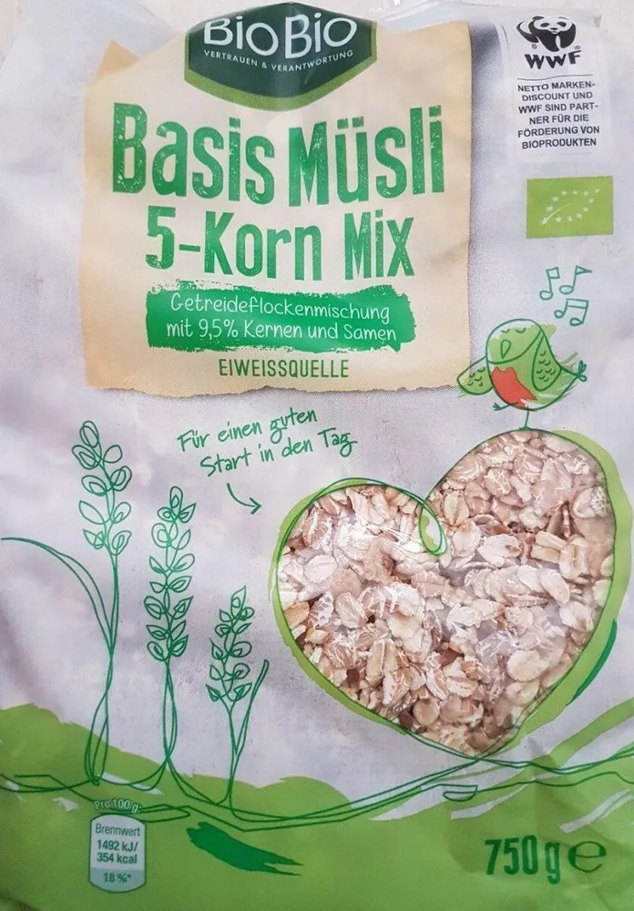 Basis müsli 5 korn mix