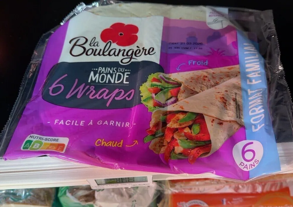 Pain du monde 6 wraps