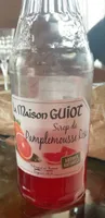 Sirop de pamplemousse rose