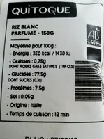 Riz blanc parfumé