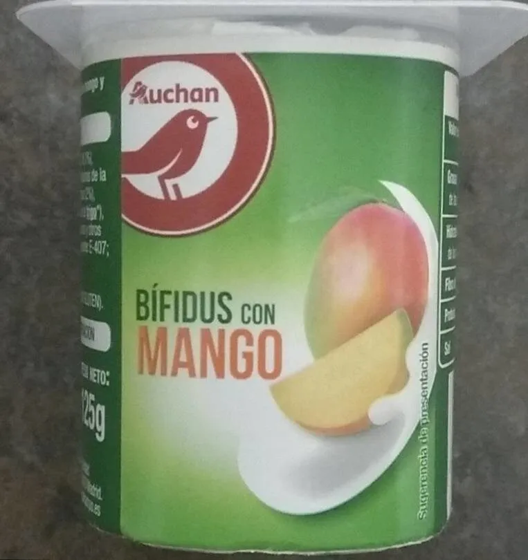 Yogur bifidus con mango