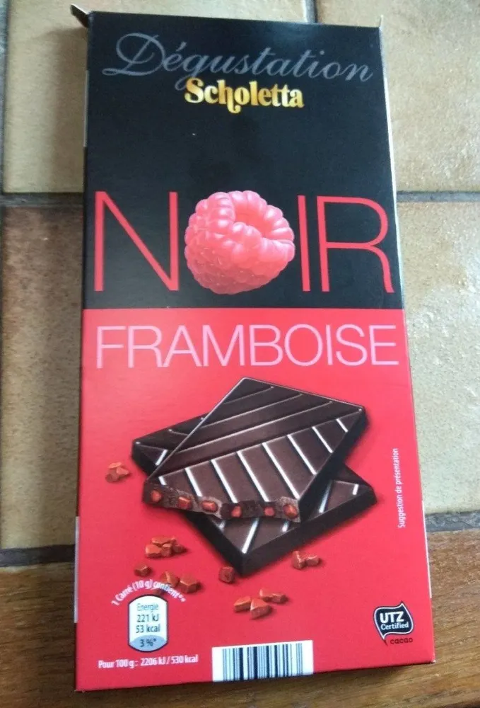 Dégustation Scholetta Noir Framboise