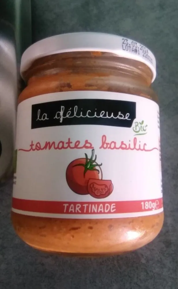 Tartinade tomates basilic