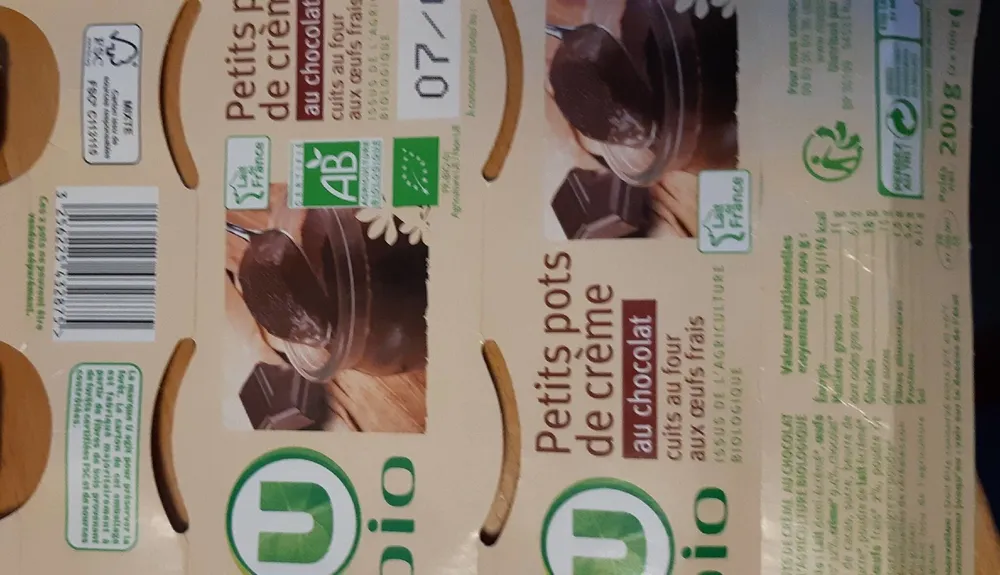 Petits pots de creme