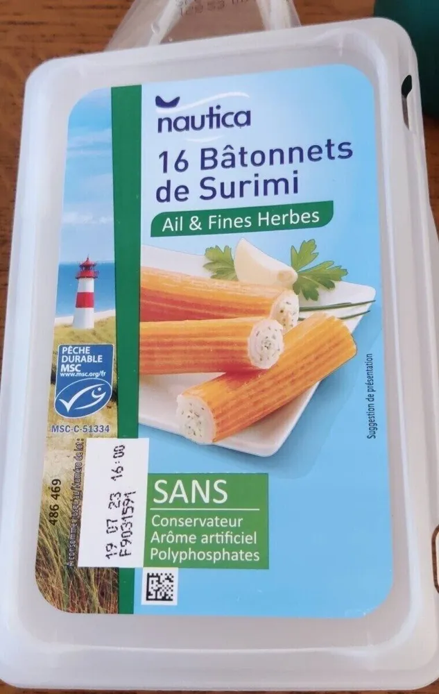 16 bâtonnets de surimi