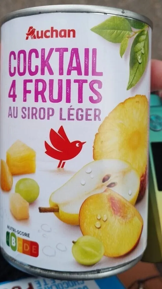 Cocktail 4 fruits au sirop leger