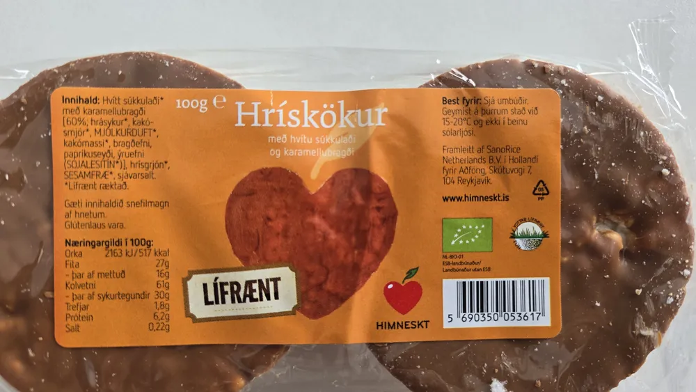 Hrískökur Hvítt Súkkulaði Og Karamella