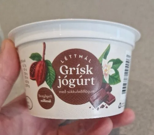 Grísk jógúrt með súkkulaðiflögum